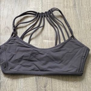 gray lululemon sports bra
